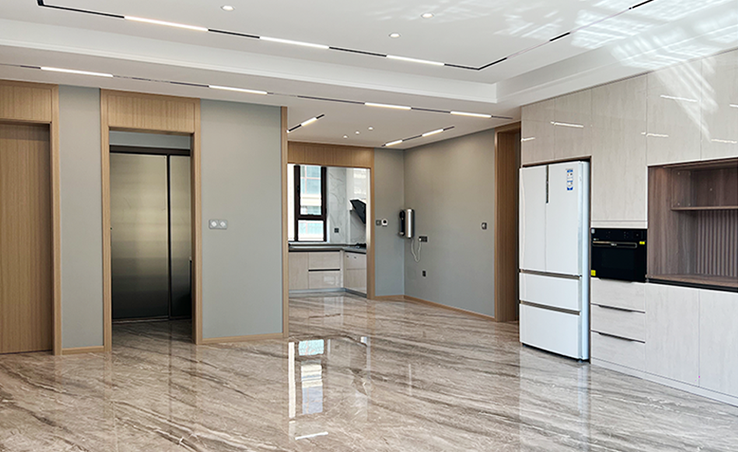 136㎡治愈极简家，霍尔茨的全屋定制魔法实景案例